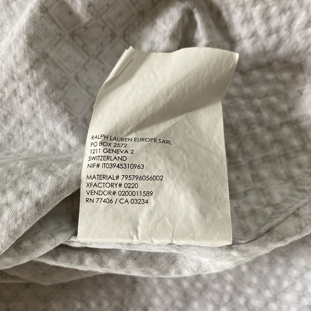 Club Monaco / Short Sleeve Seersucker / Green & White / Small - Picture 11 of 11